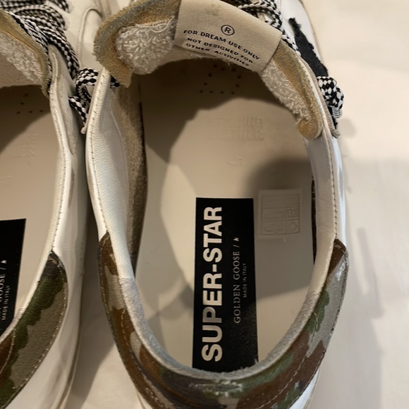Golden Goode Men EU43 Super Star Classic with List White/Cappuccino/Black/Camo - Picture 7 of 12